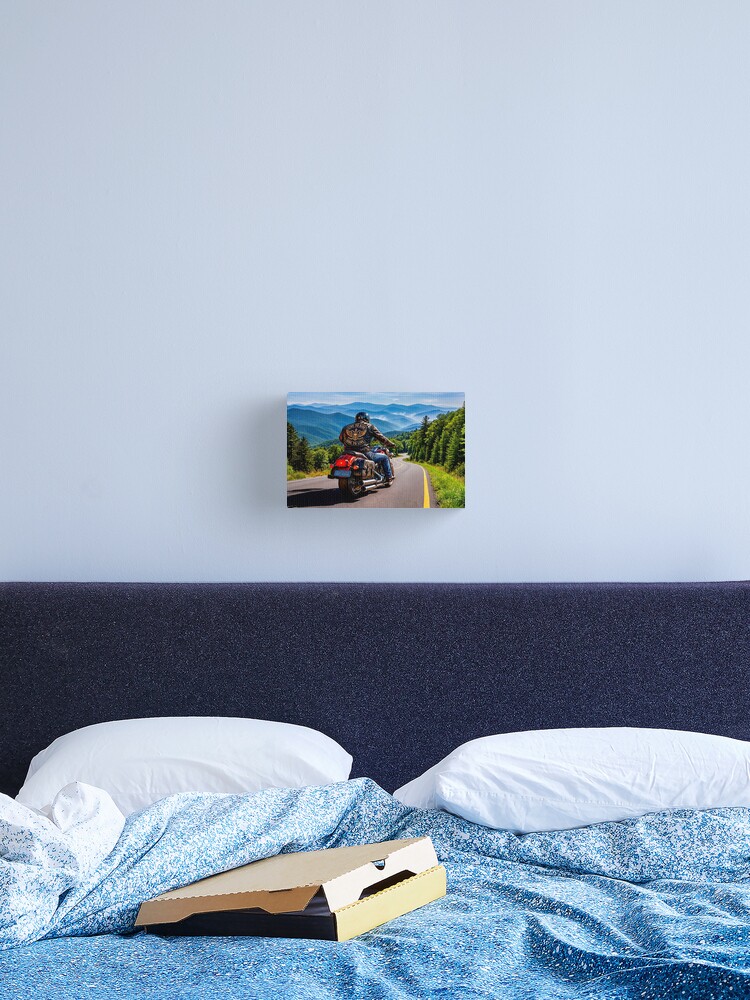 Thumbnail 2 of 3, Canvas Print, Live To Ride - Ride To Live - Blue Ridge Monutains - Appalachian Rides designed and sold by DBMWwallArt2.