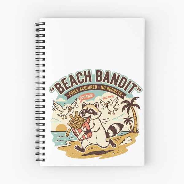 Item preview, Beach Bandit Raccoon | Silly Seagull Snack Heist Funny Summer Meme Art designed and sold by DmaarGroup.