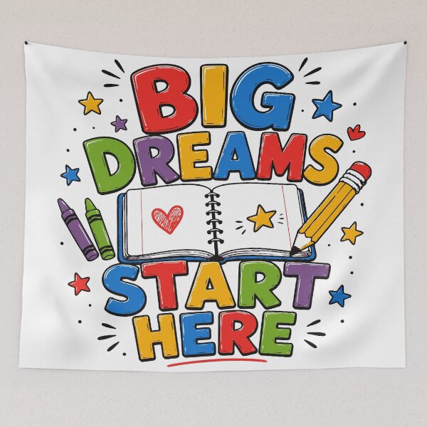 Item preview, Big Dreams Start Here T-Shirt | Inspirational Back to School Teacher Student Shirt designed and sold by Sunday.Supply.