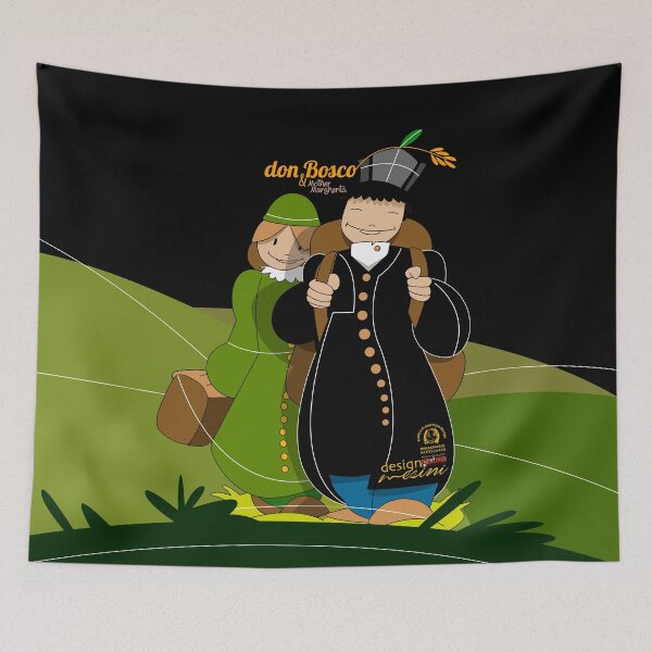 Item preview, Don Bosco and Mother Margherita landscape designed and sold by Luca Mesini.