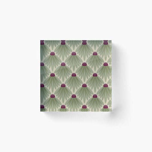 Item preview, Mid Century Retro Echinacea Floral Pattern designed and sold by chriswo-design.