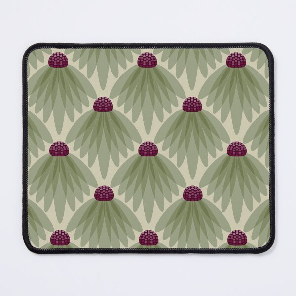 Item preview, Mid Century Retro Echinacea Floral Pattern designed and sold by chriswo-design.