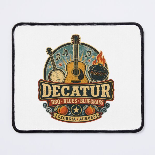Item preview, Decatur BBQ Blues Bluegrass Festival Georgia designed and sold by Combat Skies.