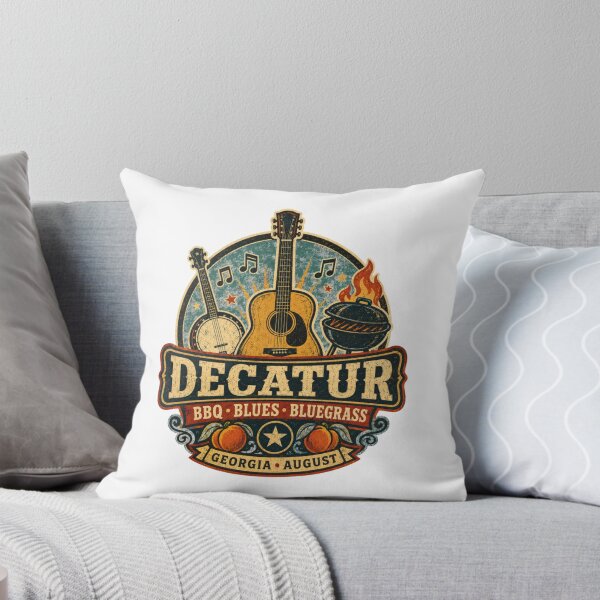 Item preview, Decatur BBQ Blues Bluegrass Festival Georgia designed and sold by Combat Skies.