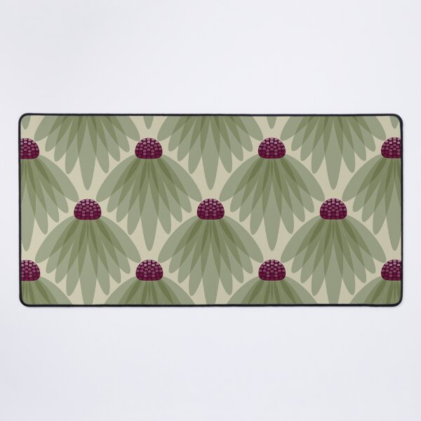 Item preview, Mid Century Retro Echinacea Floral Pattern designed and sold by chriswo-design.