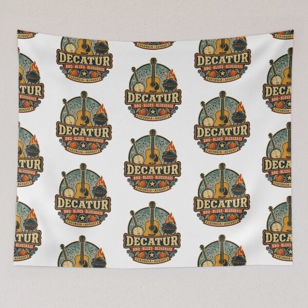 Item preview, Decatur BBQ Blues Bluegrass Festival Georgia designed and sold by Combat Skies.