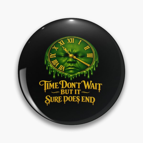 Item preview, Melting Time Surreal Clock Streetwear Design designed and sold by FrozenHeat97.