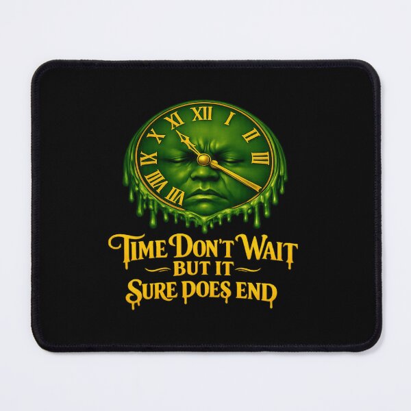 Item preview, Melting Time Surreal Clock Streetwear Design designed and sold by FrozenHeat97.