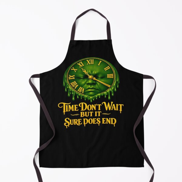 Item preview, Melting Time Surreal Clock Streetwear Design designed and sold by FrozenHeat97.