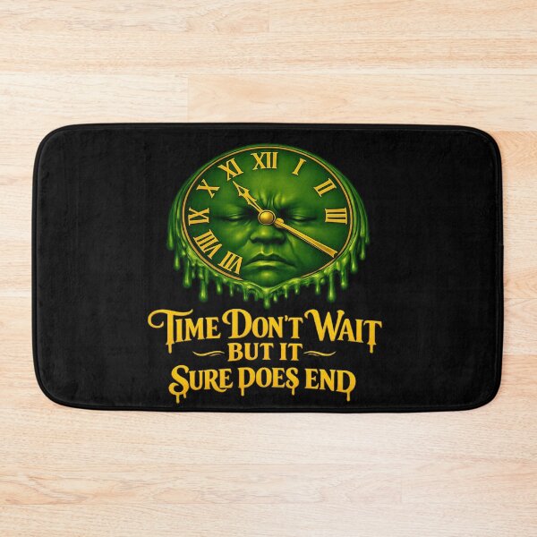 Item preview, Melting Time Surreal Clock Streetwear Design designed and sold by FrozenHeat97.