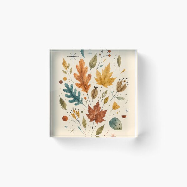 Item preview, Spice Garden: Leaf Collage designed and sold by EverydayMagik.