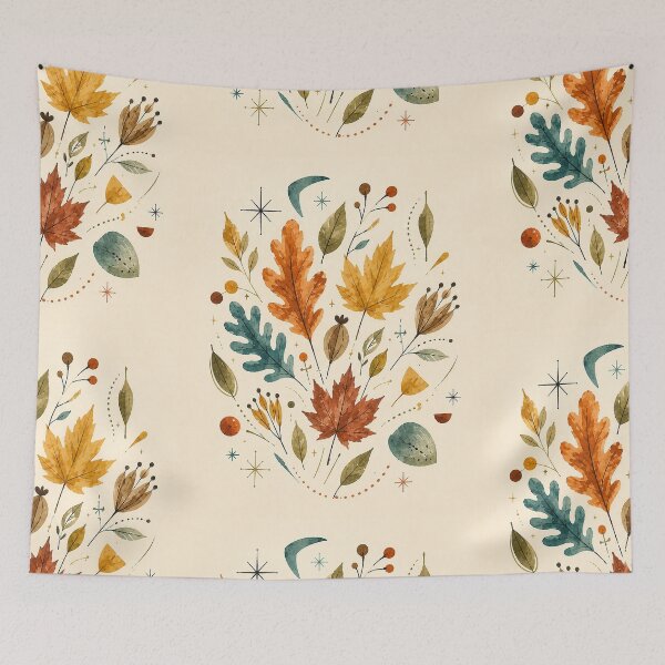 Item preview, Spice Garden: Leaf Collage designed and sold by EverydayMagik.