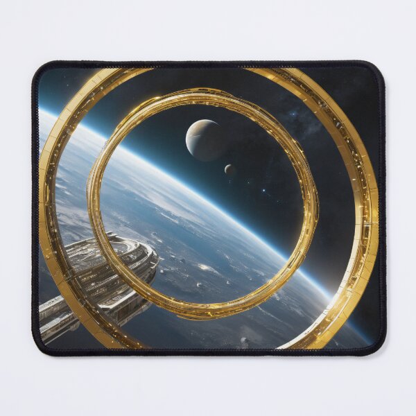 Item preview, Orbital Gate - Space Architecture Art designed and sold by CrippiCrippi.