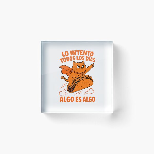 Item preview, Gato Superheroe Taco Frase Graciosa designed and sold by NullSpacePrints.