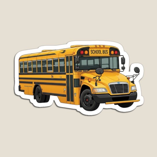 Item preview, Back To School Yellow Bus Illustration designed and sold by junkyartist.