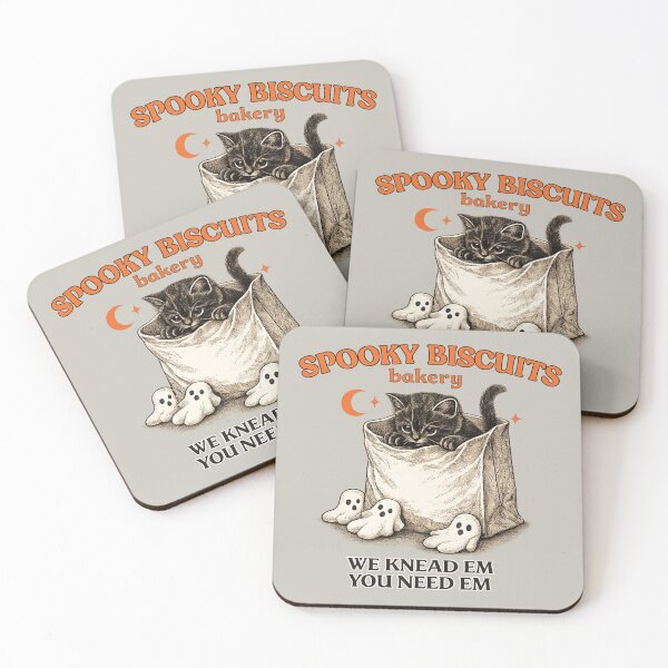 Item preview, Spooky Biscuits Bakery for Black Cat Bakers designed and sold by POD DYNASTY | Original Print On Demand T-Shirt Graphics.