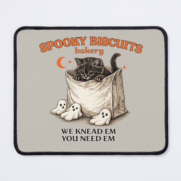 Item preview, Spooky Biscuits Bakery for Black Cat Bakers designed and sold by POD DYNASTY | Original Print On Demand T-Shirt Graphics.