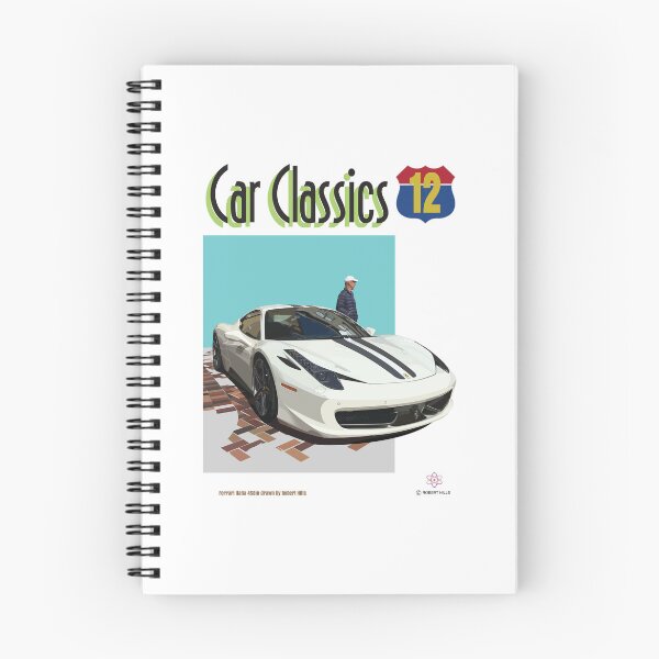 Item preview, Illustration of Ferrari Italia drawn by Robert Hills designed and sold by Robert Hills.
