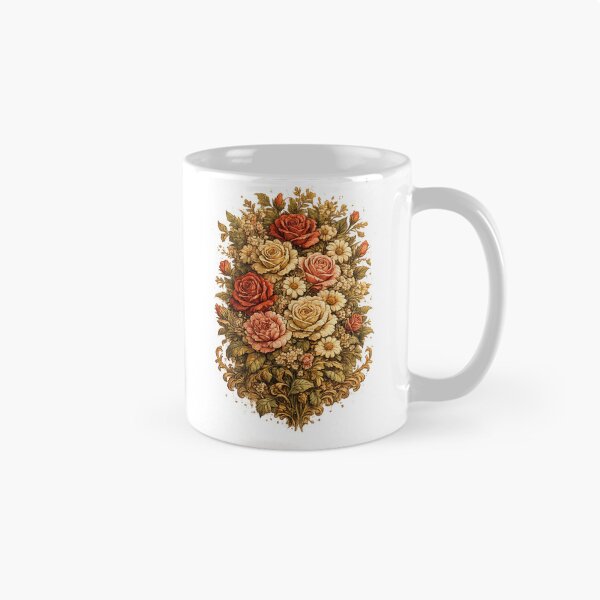 Item preview, Vintage Floral Bouquet - Roses & Wildflowers Botanical Design designed and sold by lovepower.
