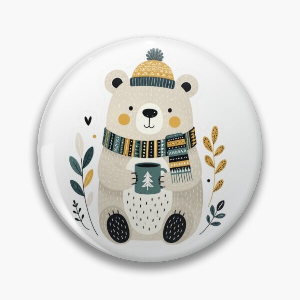 Item preview, Cozy Winter Bear with Cocoa designed and sold by Snurly.