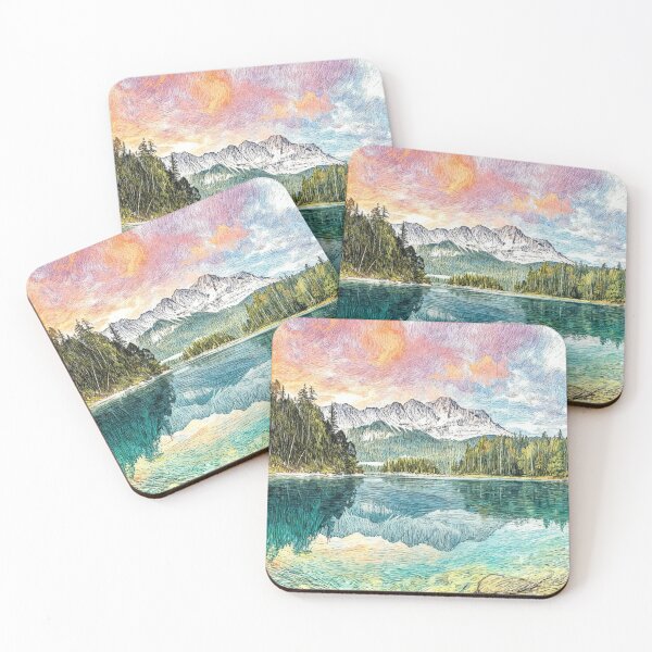 Item preview, Eibsee and Zugspitze designed and sold by sid1802.
