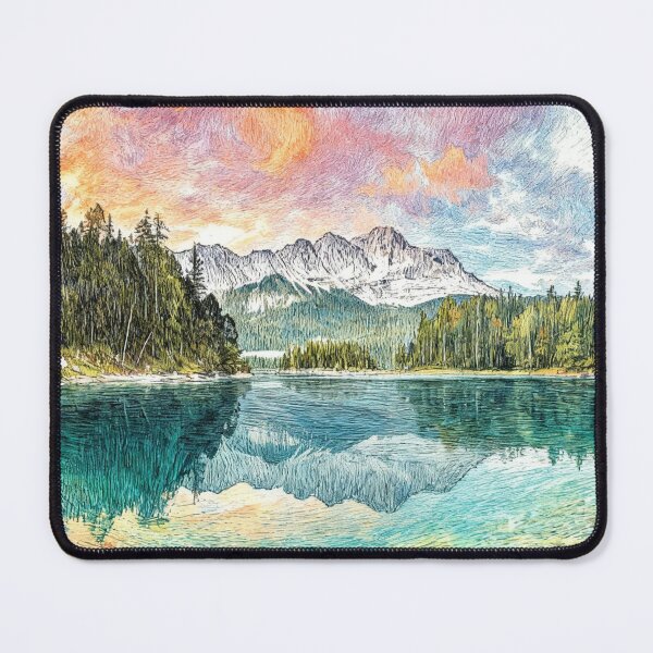 Item preview, Eibsee and Zugspitze designed and sold by sid1802.