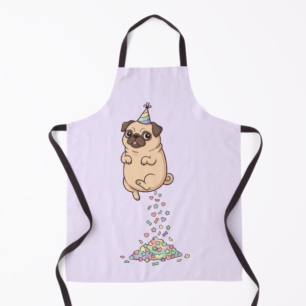 Item preview, Party Pug Farting Confetti Hearts Birthday Celebration designed and sold by Amir Faysal.