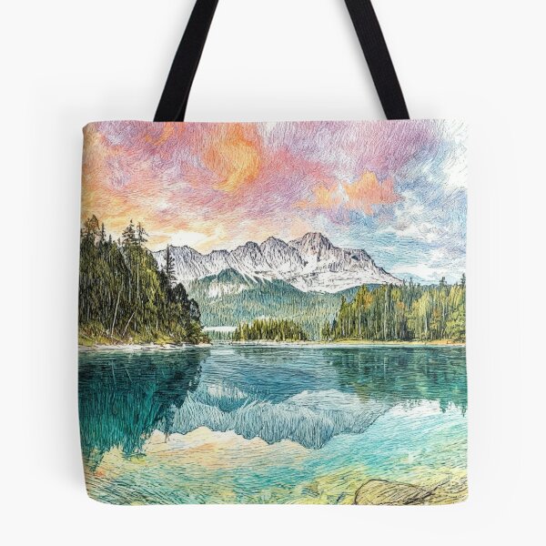 Item preview, Eibsee and Zugspitze designed and sold by sid1802.