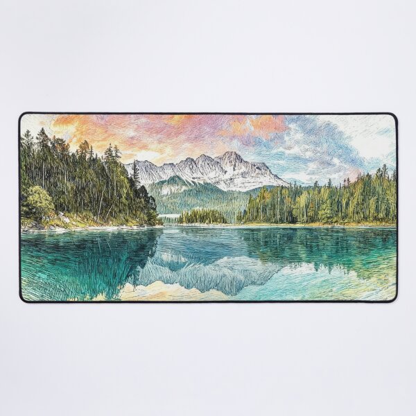 Item preview, Eibsee and Zugspitze designed and sold by sid1802.