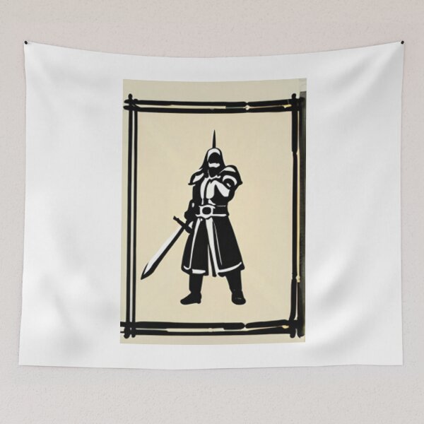 Item preview, Art - Fantastic Fighter Silhouette, Expressive Video Game Illustration designed and sold by AnimeShin.