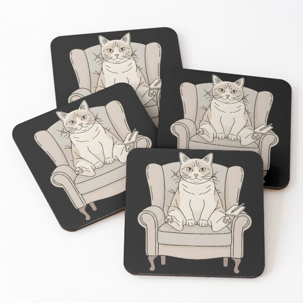 Item preview, Therapist Cat in Armchair designed and sold by SillyPawsStudio.