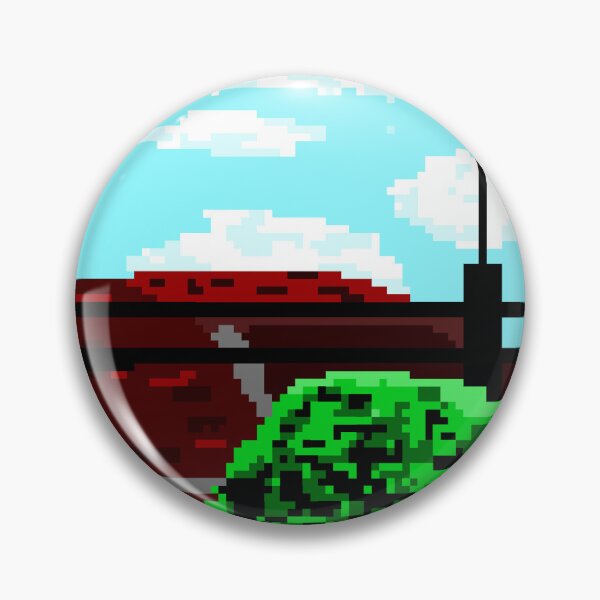 Item preview, Retro Pixel Art Suburban House Landscape designed and sold by FoxPix.