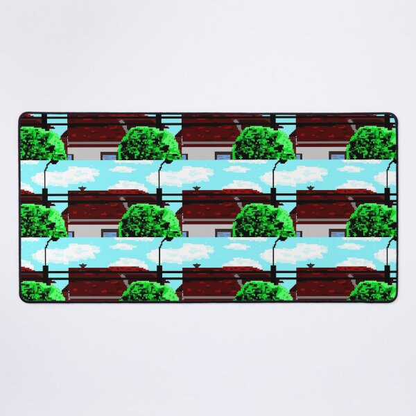 Item preview, Retro Pixel Art Suburban House Landscape designed and sold by FoxPix.
