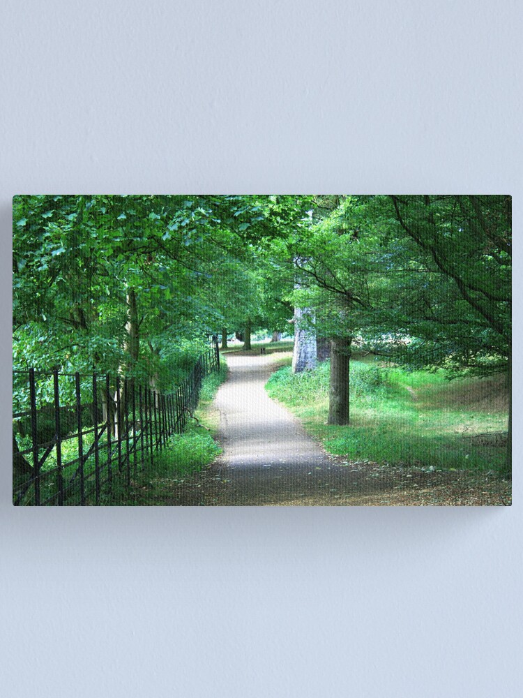 Alternate view of A Path Through The Green Canvas Print