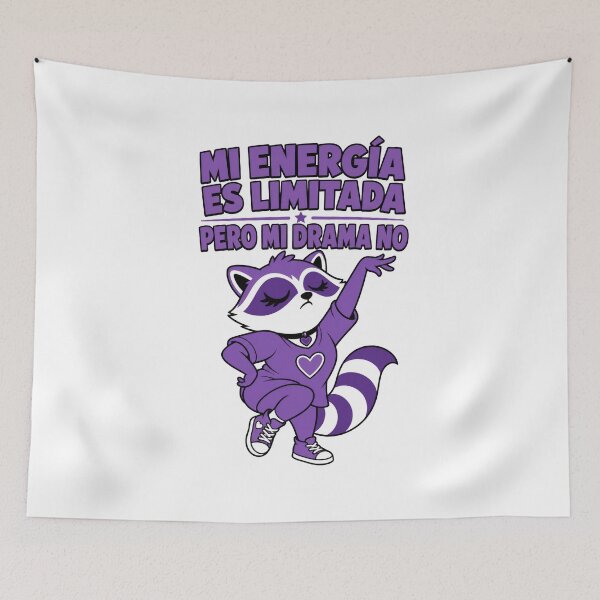 Item preview, Mapache Dramatico Energia Limitada designed and sold by NullSpacePrints.