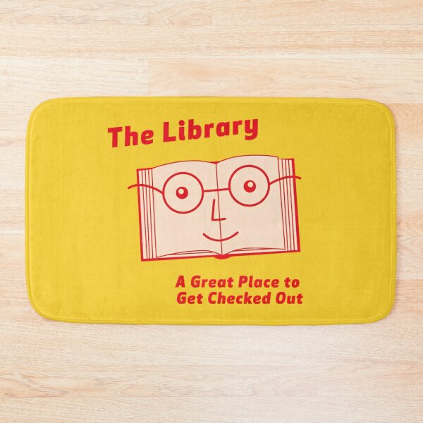 Item preview, the library is a great place to get checked out  designed and sold by miss madison creates.