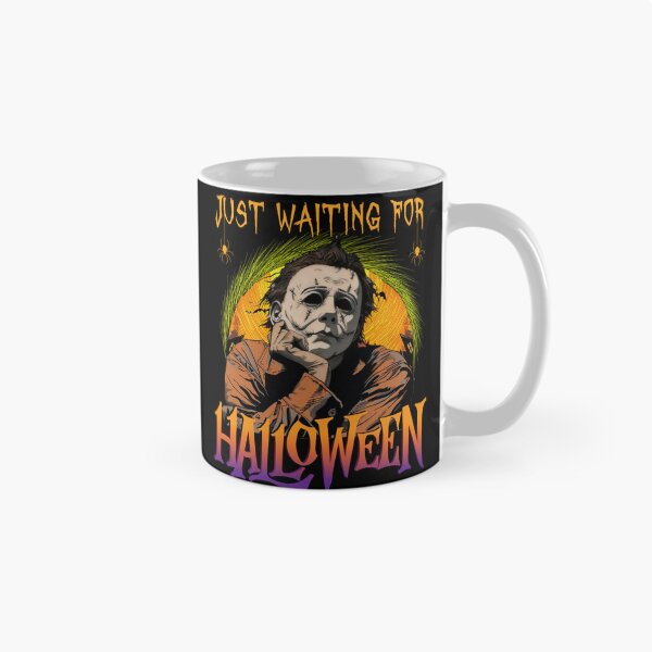 Item preview, Funny Just Waiting For Halloween , Funny Horror Character, Horror Halloween sublimation /Scary movie, designed and sold by Amelia ART G.