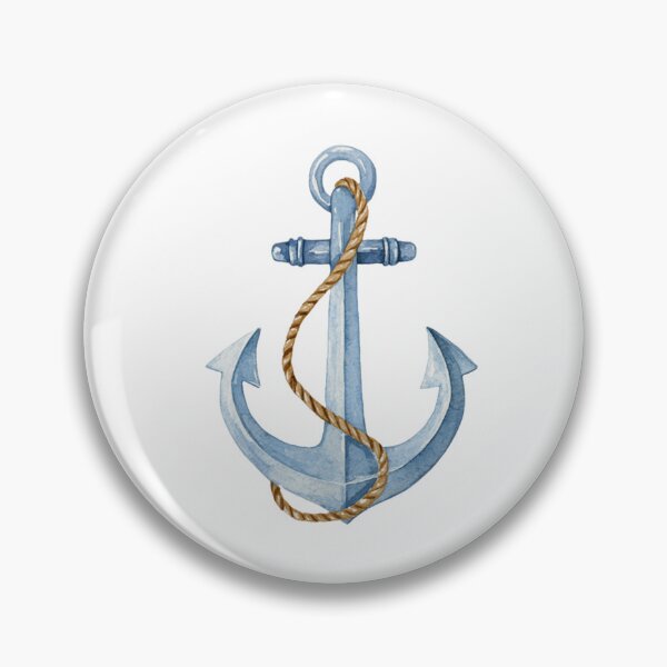 Item preview, Vintage Watercolor Anchor Nautical Illustration designed and sold by Ramona-Gliga.