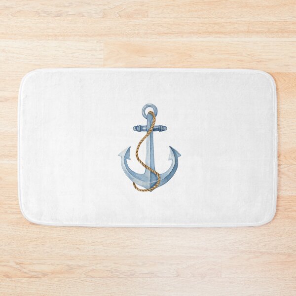 Item preview, Vintage Watercolor Anchor Nautical Illustration designed and sold by Ramona-Gliga.