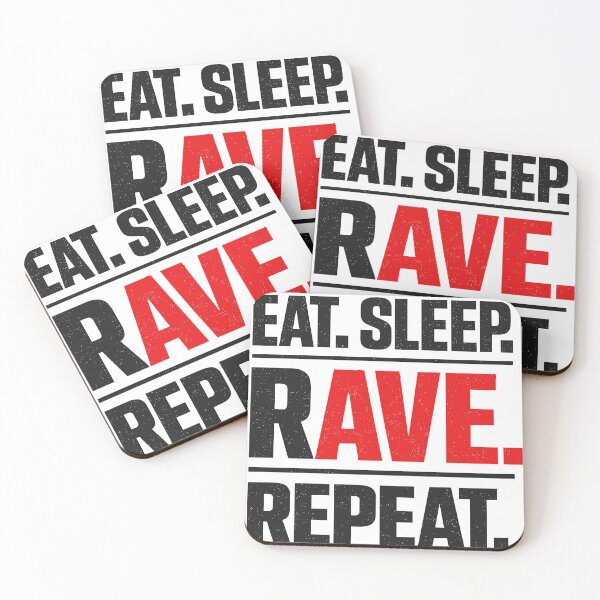 Item preview, Eat Sleep Rave Repeat Techno Design designed and sold by pixelprodigy04.