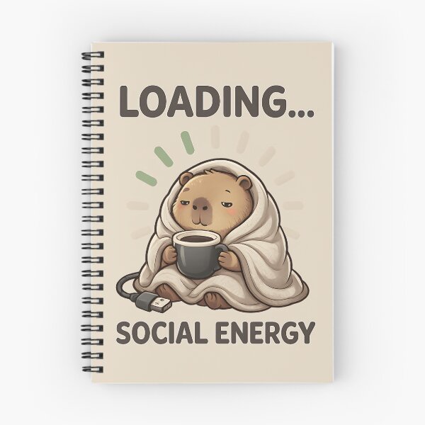 Item preview, Loading Social Energy Capybara designed and sold by Stikaro.
