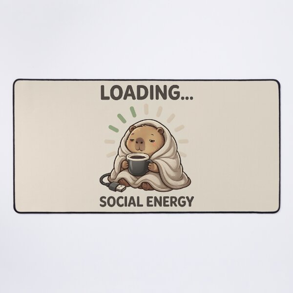 Item preview, Loading Social Energy Capybara designed and sold by Stikaro.