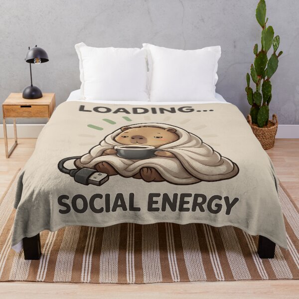 Item preview, Loading Social Energy Capybara designed and sold by Stikaro.