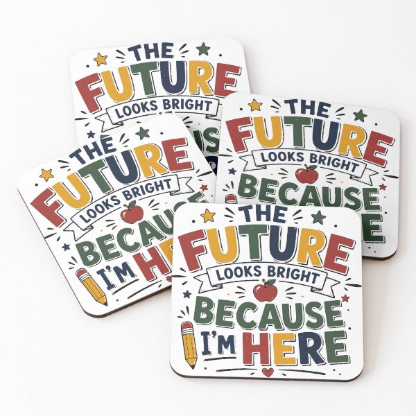 Item preview, The Future Looks Bright Because I’m Here T-Shirt | Positive Back to School Shirt designed and sold by Sunday.Supply.