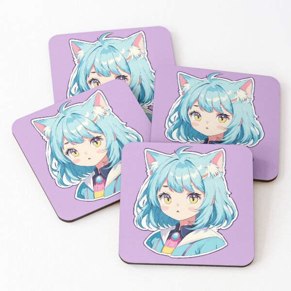 Item preview, Aoi – Little Cat Dreamer | Kawaii Cat Girl Anime Art designed and sold by bella-rosa87.