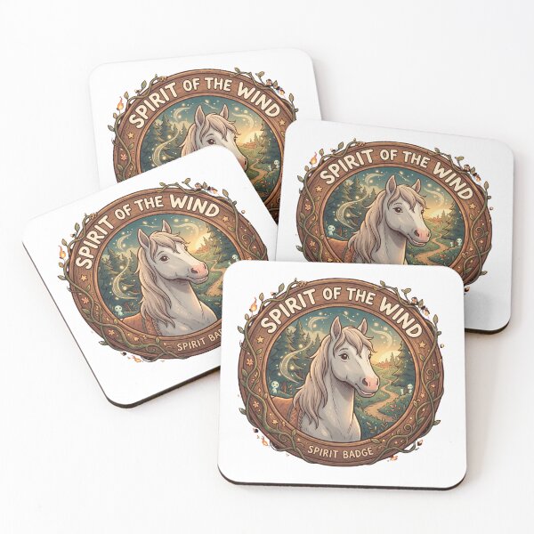 Item preview, Spirit Of The Wind — Enchanted Forest Horse Badge Tee v1 designed and sold by CornishPixiPony.