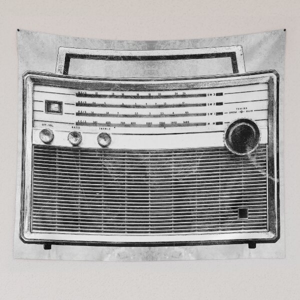 Item preview, Vintage Portable Transistor Radio Shortwave Tuning Dial designed and sold by Ghoul Enterprises.