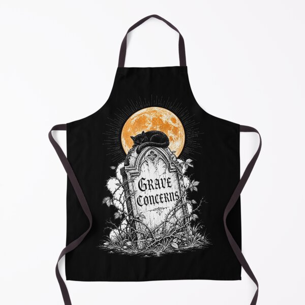 Item preview, Grave Concerns — Black Cat Tombstone Gothic Halloween Shirt designed and sold by Uglyandcute.