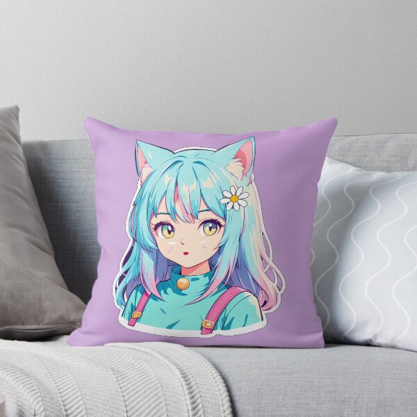 Item preview, Daisy – Flower Lover | Kawaii Cat Girl Anime Art designed and sold by bella-rosa87.