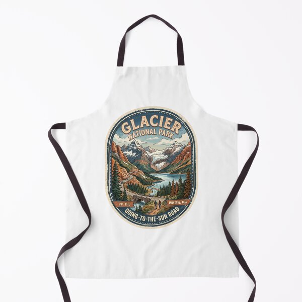 Item preview, Glacier National Park Montana Vintage Travel Decal - Going to the Sun Road designed and sold by LittleArij.